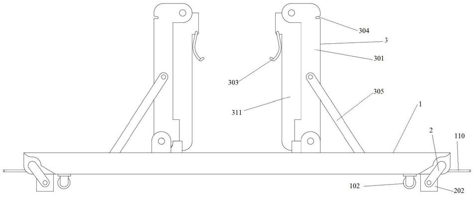 用于木地板储存和运输的固定架