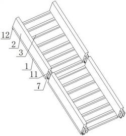 一种可调节的电梯检测用折叠梯