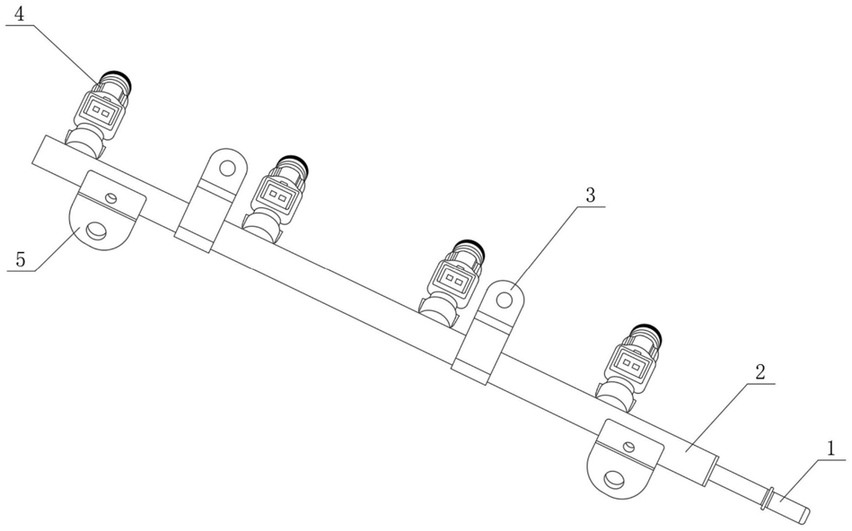 一种燃油分配管的结构