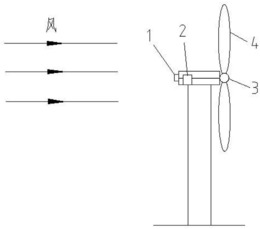 一种可调叶片角位移的下风向风力机叶片系统