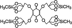 有色阻燃成炭剂四硅笼氧基对苯醌化合物及其制备方法