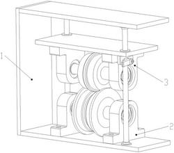一种涤纶丝卷绕设备用防偏移导向滚轮组结构