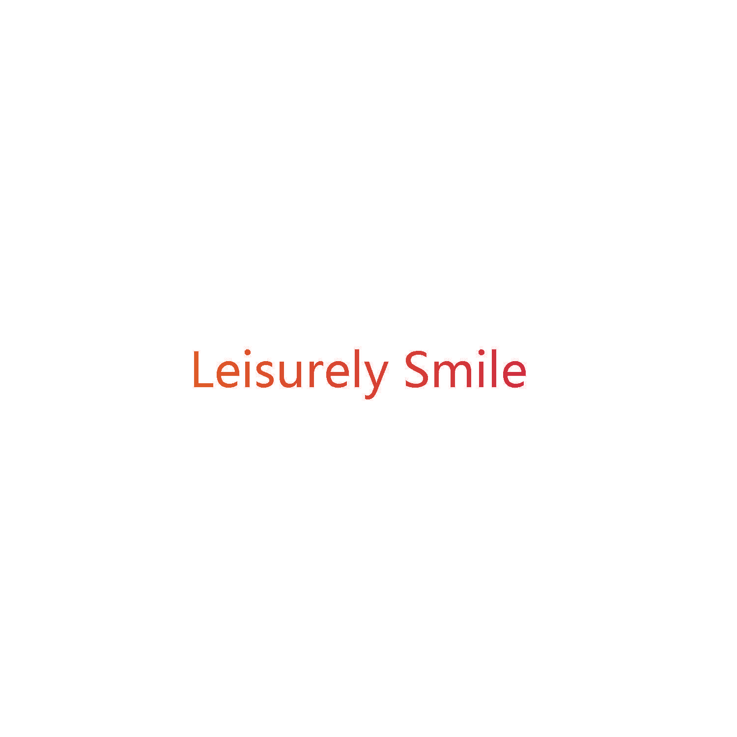 Leisurely Smile