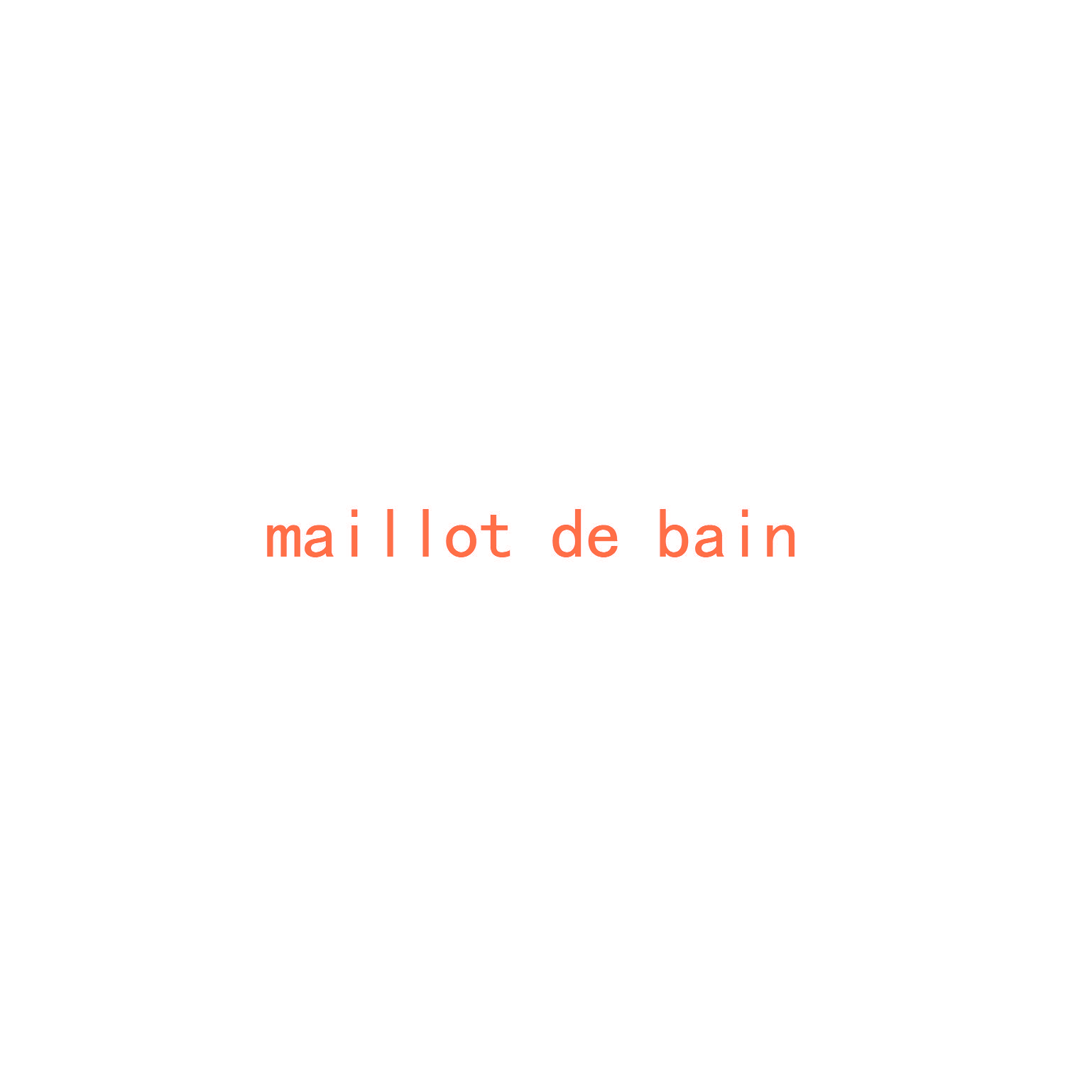 MAILLOT DE BAIN