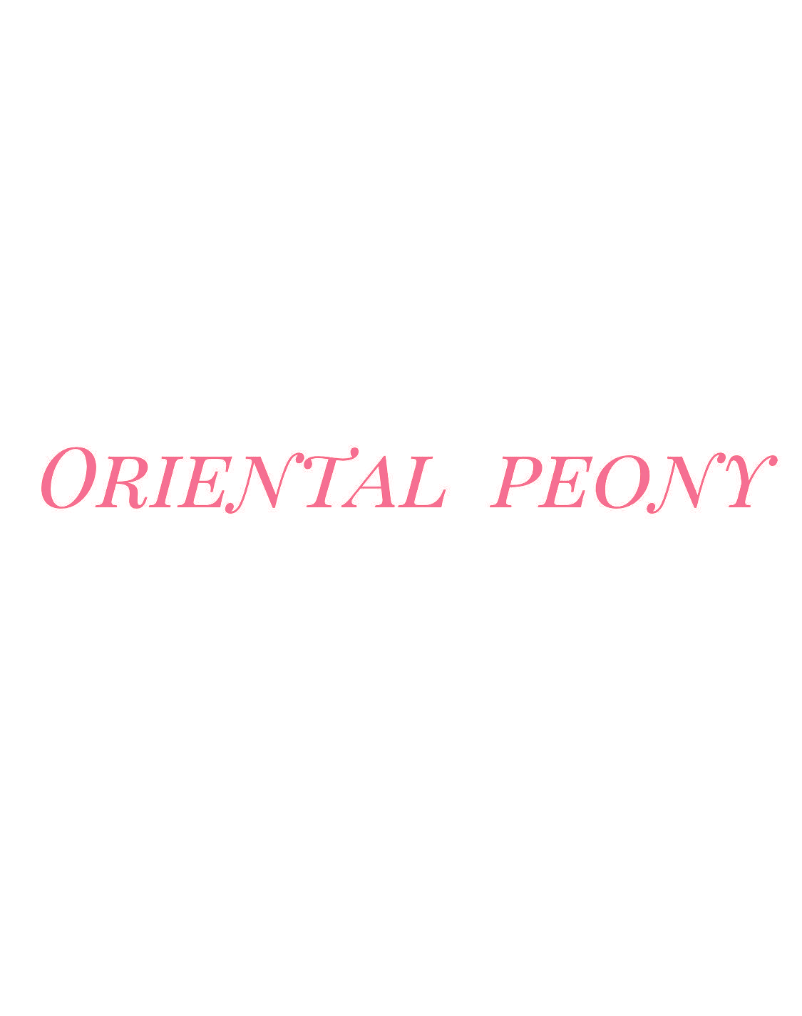 ORIENTAL PEONY