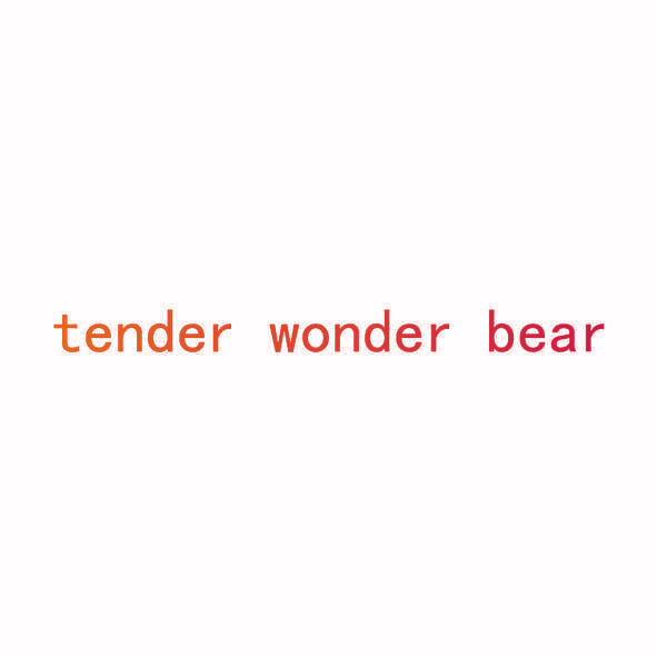 TENDER WONDER BEAR
