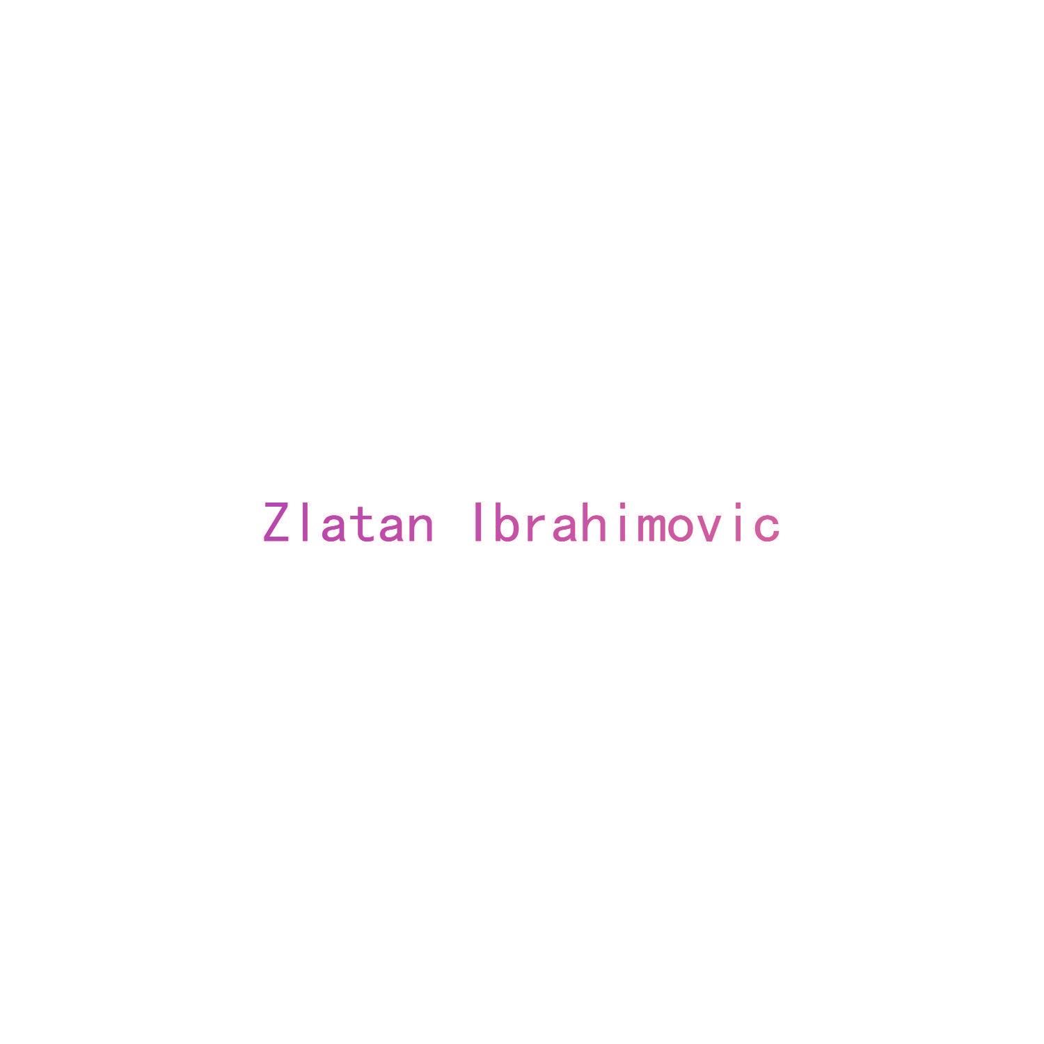 ZLATAN IBRAHIMOVIC