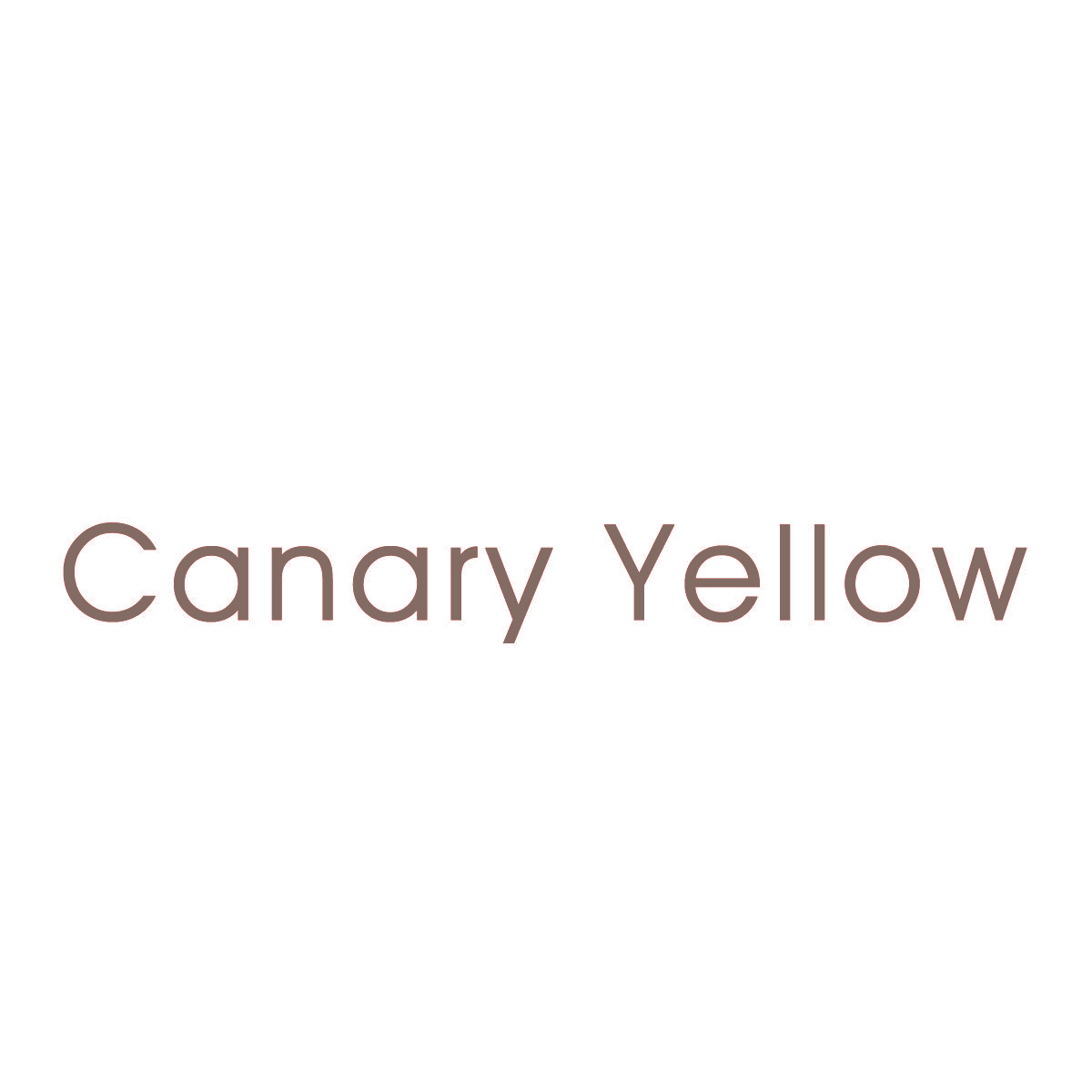 CANARY YELLOW