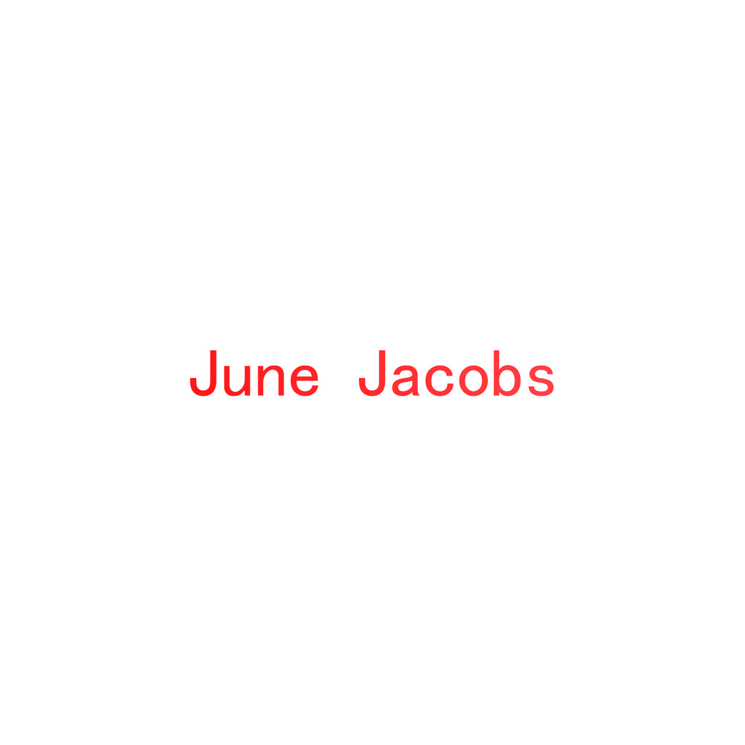 JUNE JACOBS