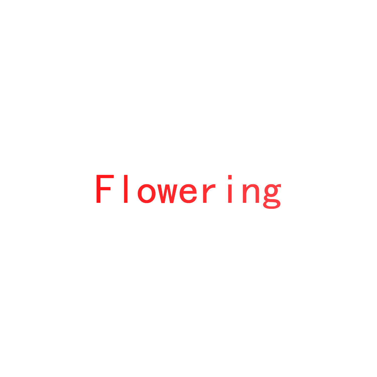 FLOWERING