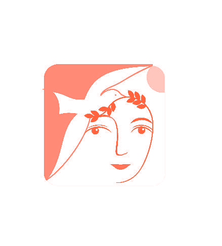 戴个鸽子帽的女人图形