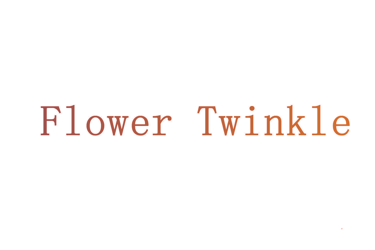 FLOWER TWINKLE