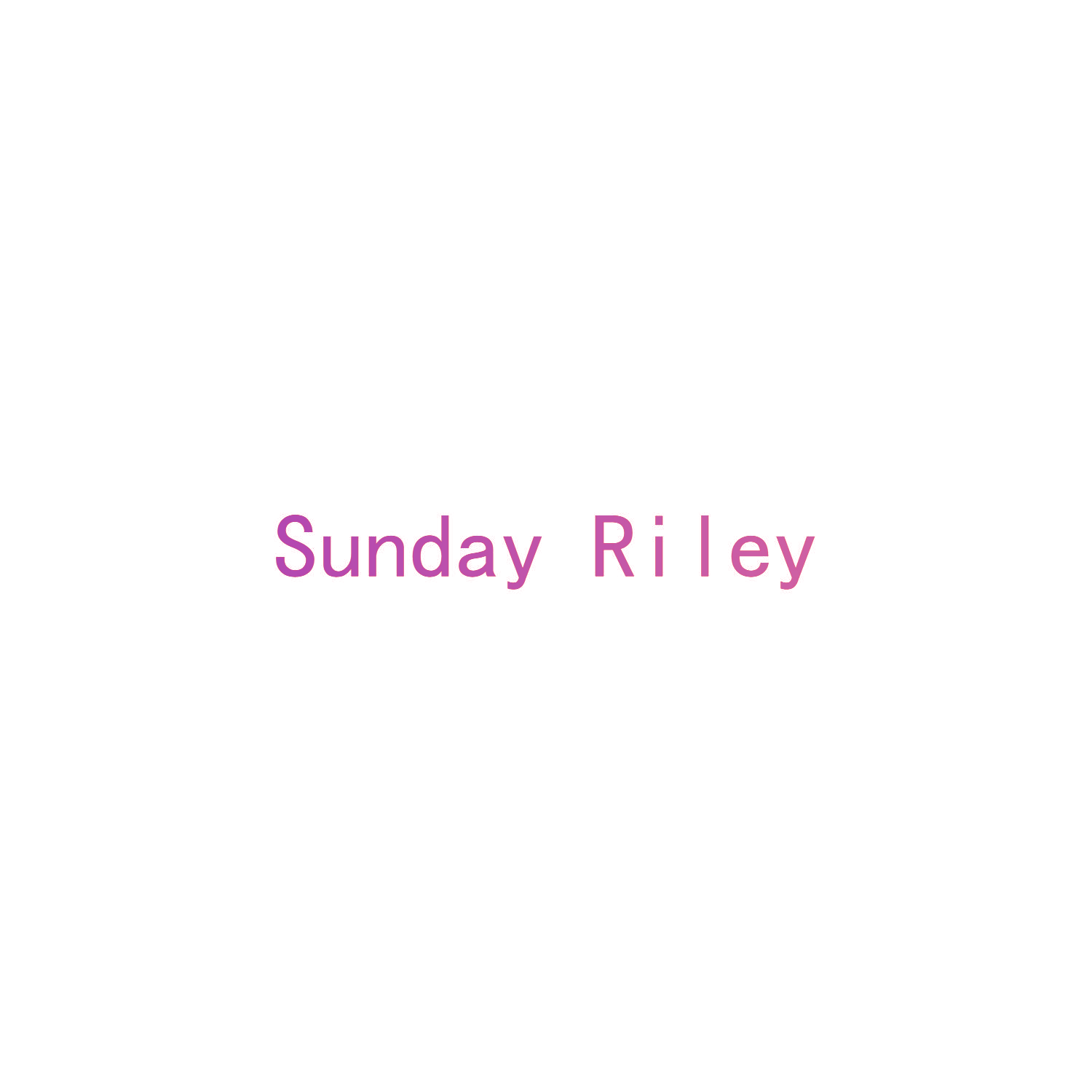 SUNDAY RILEY