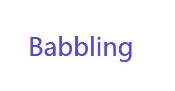 BABBLING