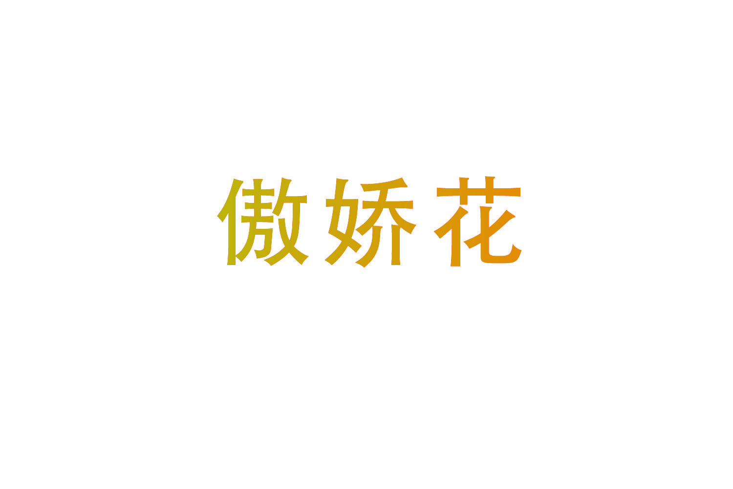 傲娇花