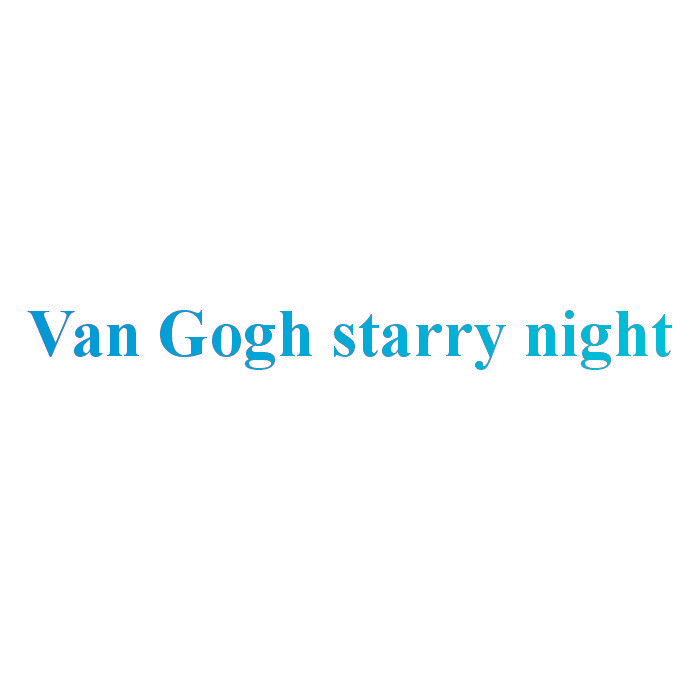 VAN GOGH STARRY NIGHT