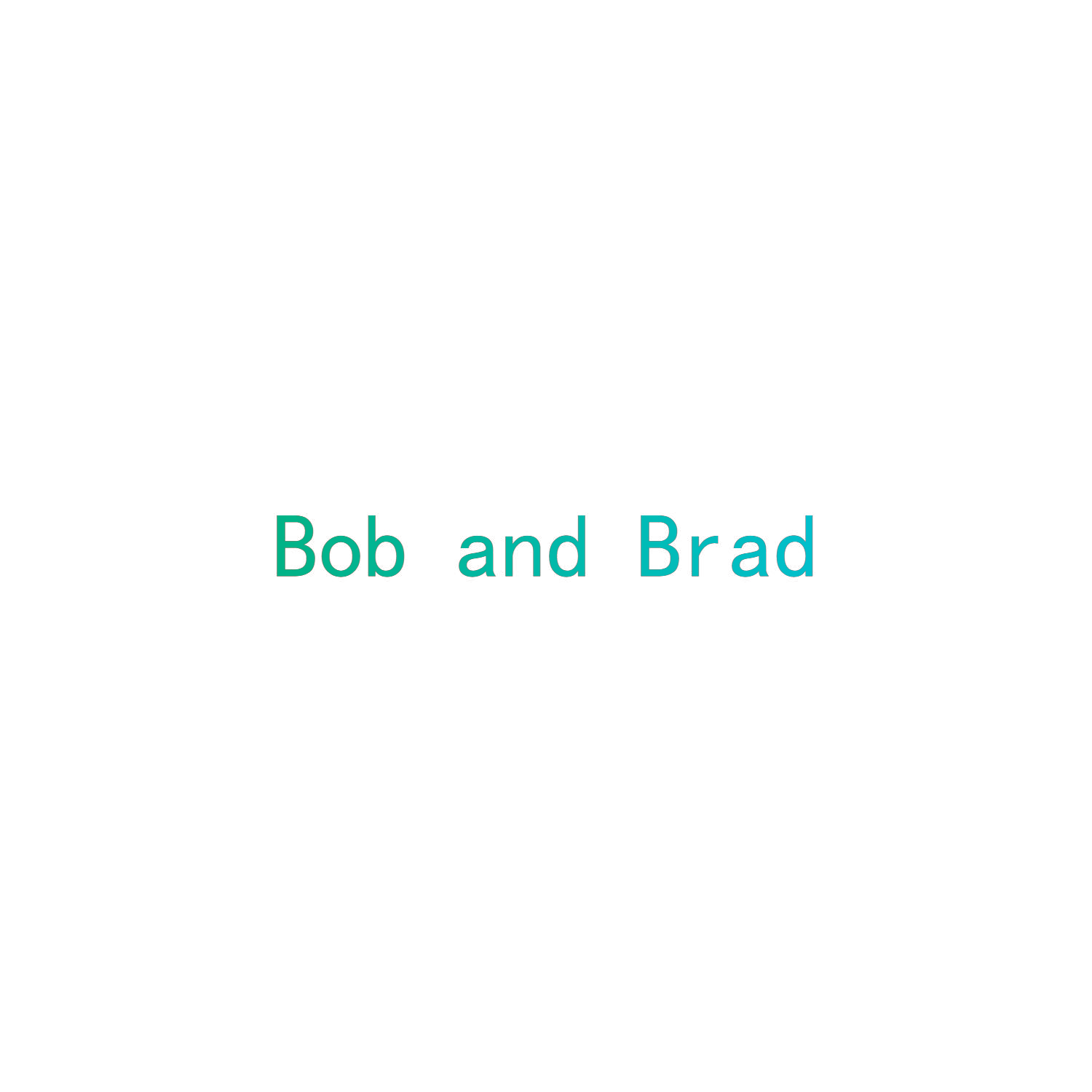 BOB AND BRAD